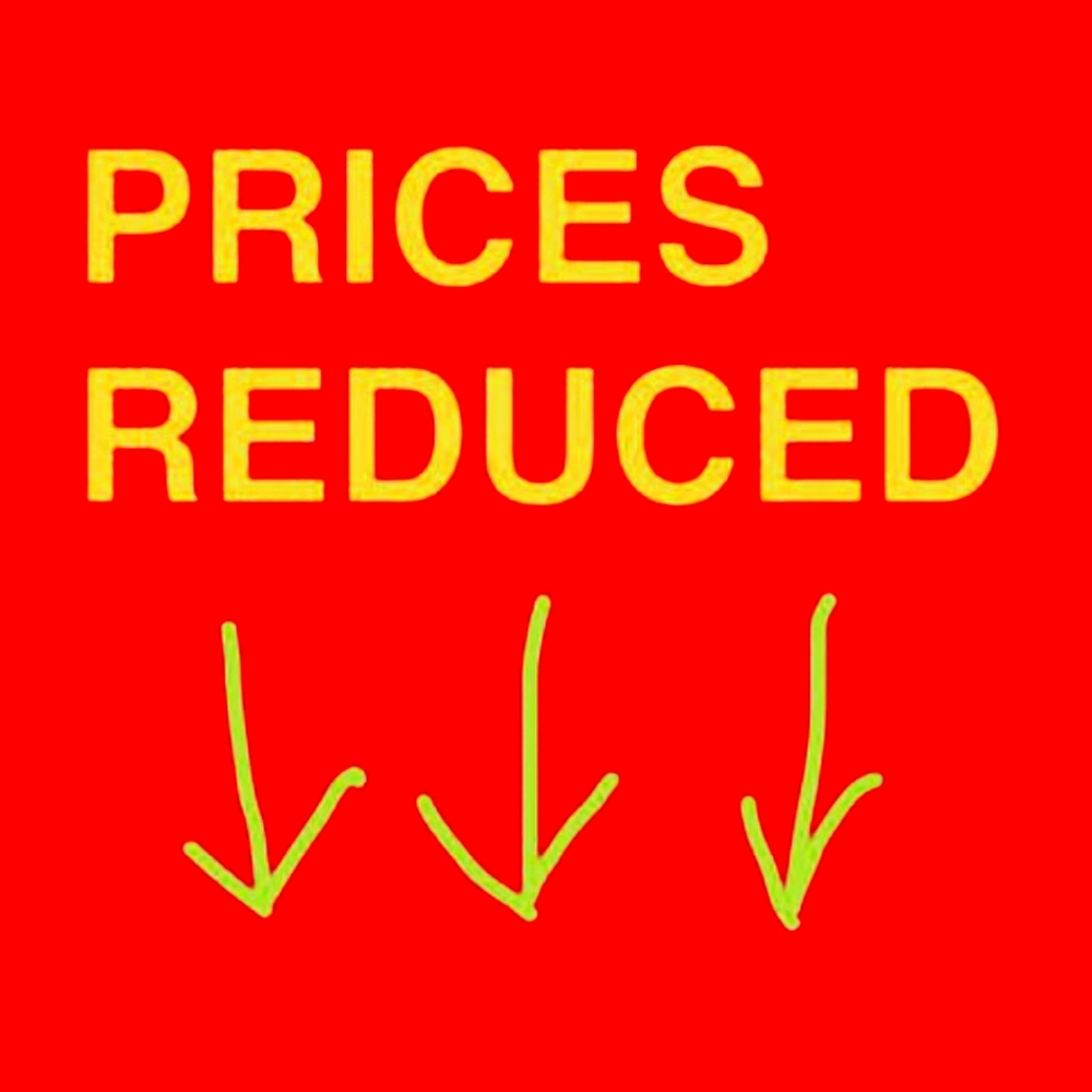 Prices marked down!
